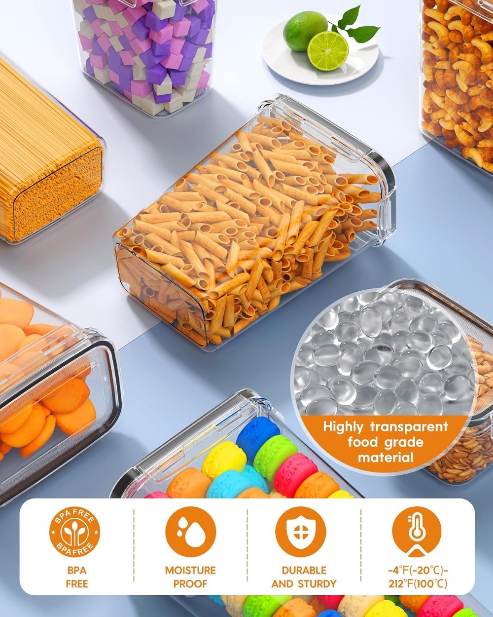 กล่องเก็บอาหารสุญญากาศ 24 ชิ้น - Food Storage Containers With Lids บทวิจารณ์และราคา