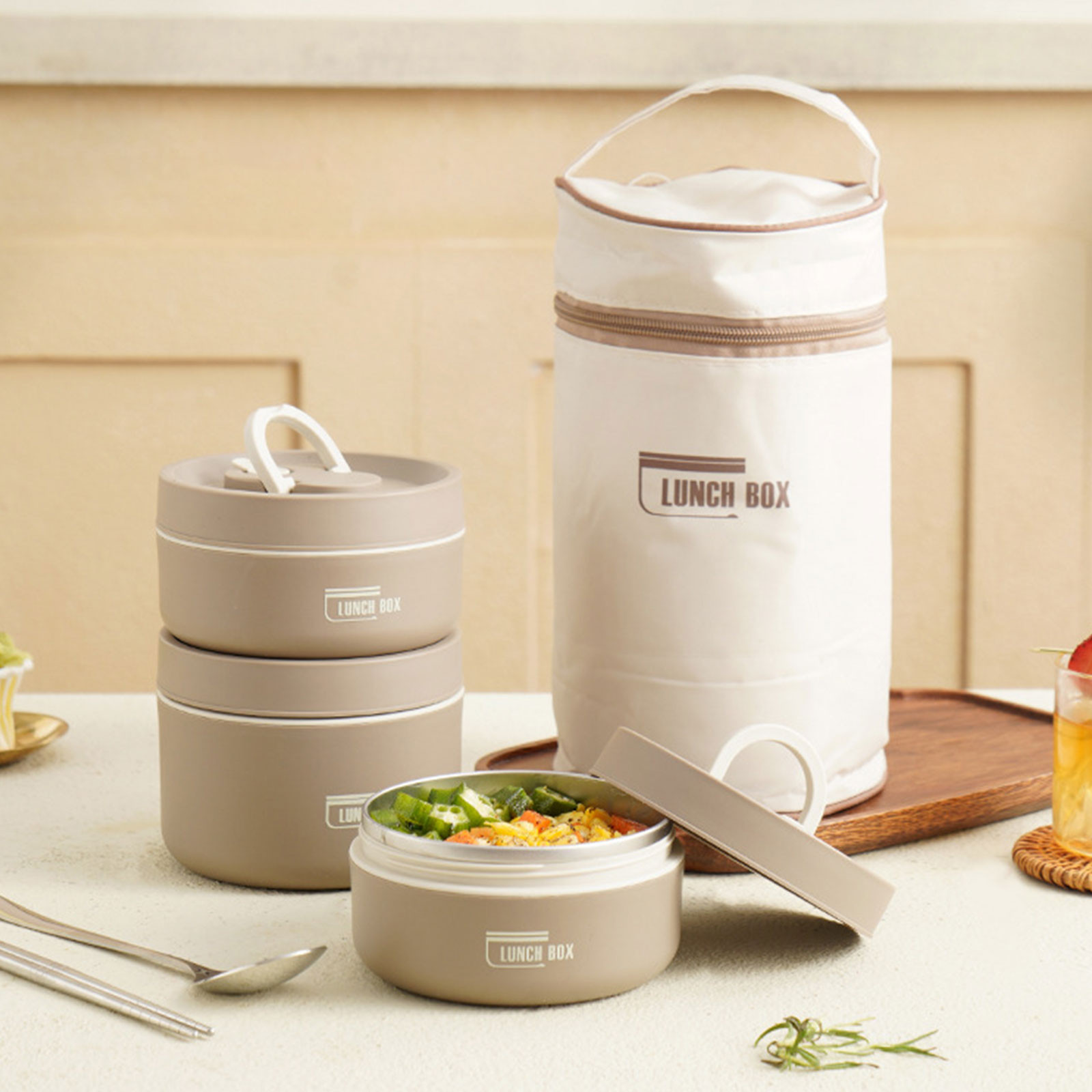 กล่องอาหารกลางวันแบบเก็บความร้ - Food Storage Metal Box บทวิจารณ์และราคา