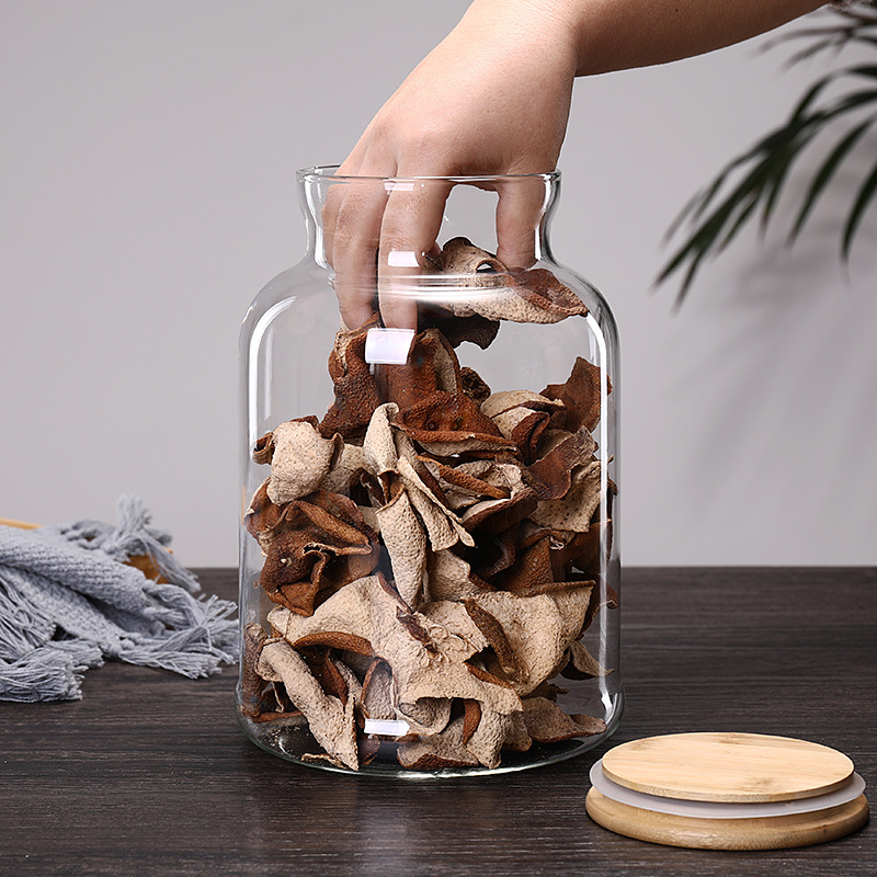 3800ml ฝาปิดไม้ไผ่แก้วห้องครัว - Food Storage Glass Containers Large บทวิจารณ์และราคา