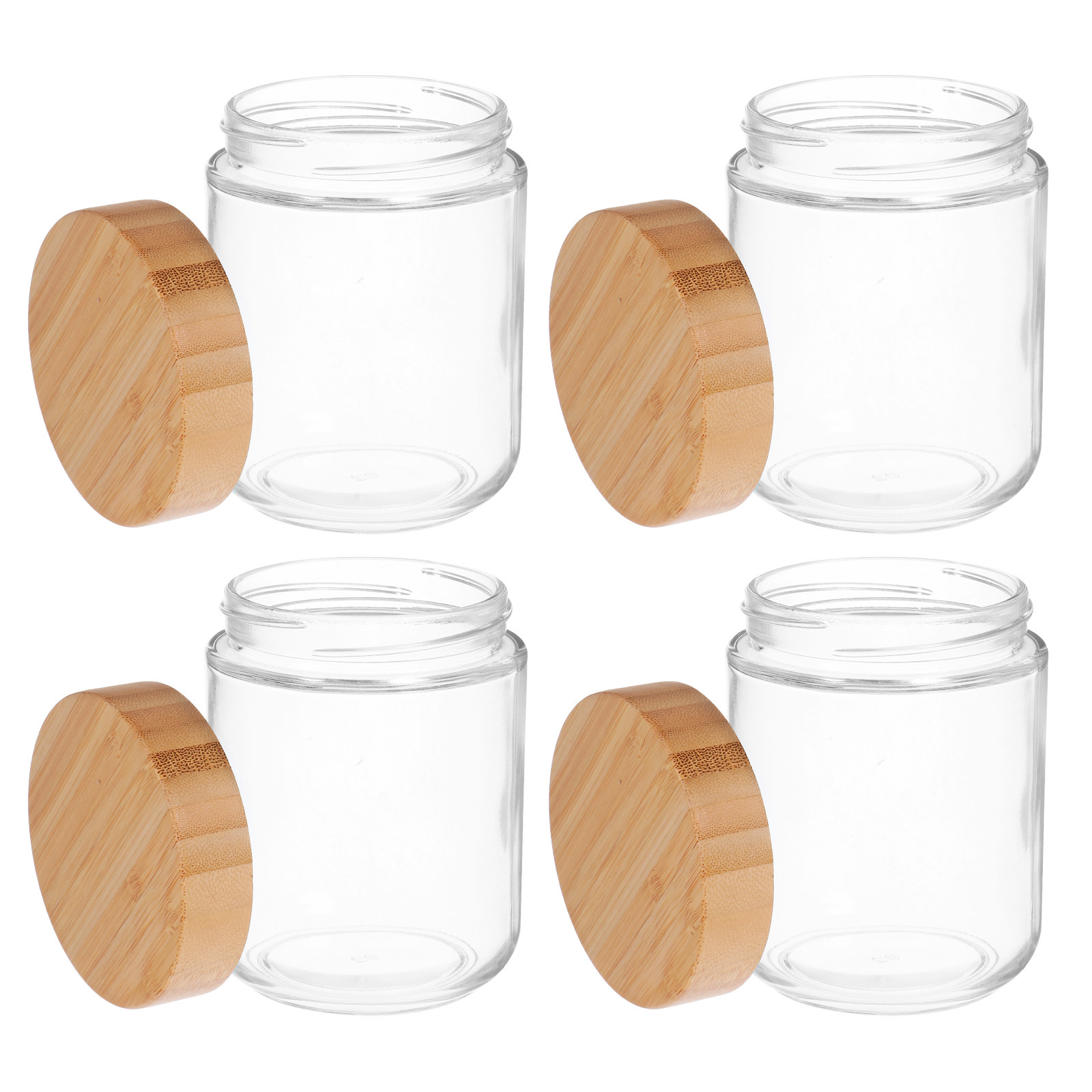 โหลแก้วเก็บอาหารในครัว 4 ชิ้น  - Food Storage Containers With Lids บทวิจารณ์และราคา