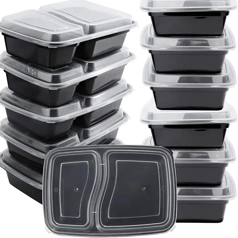 10 ชุดกล่องอาหารทิ้งพร้อมฝาปิด - Food Storage Stackable Containers บทวิจารณ์และราคา