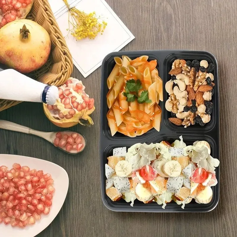 10 ชุดกล่องอาหารทิ้งพร้อมฝาปิด - Food Storage Stackable Containers บทวิจารณ์และราคา
